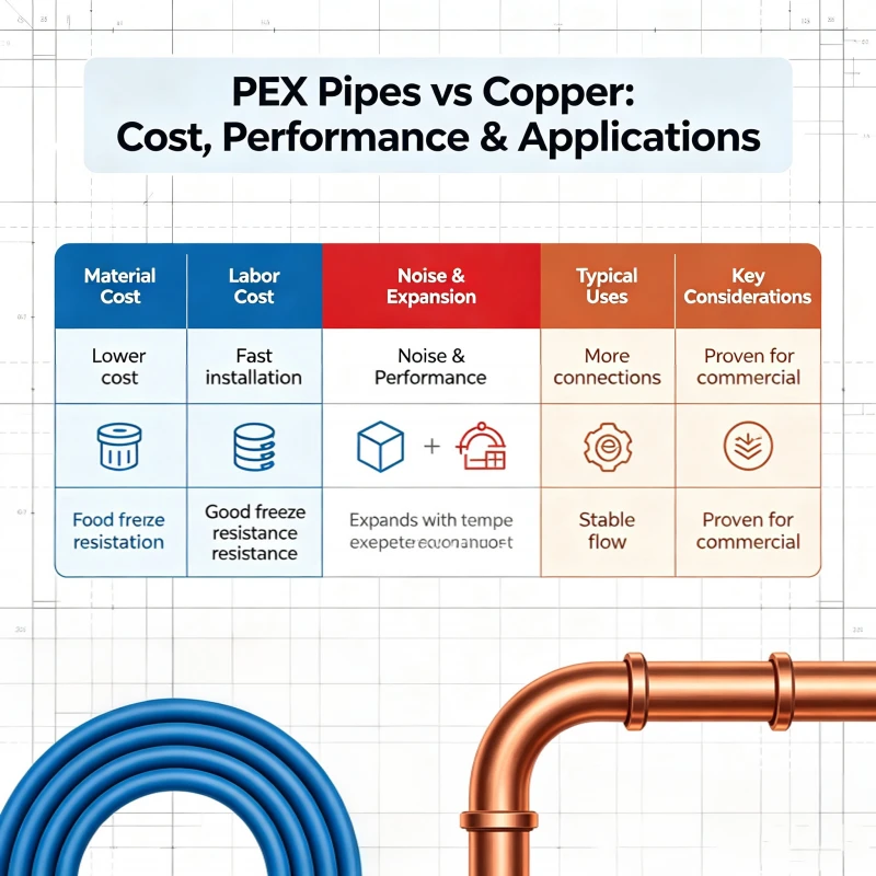 PEX Pipes vs Copper: Cost, Performance and Applications