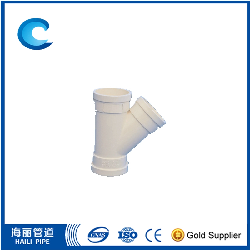 Standard Wye PVC Pipe Fittings